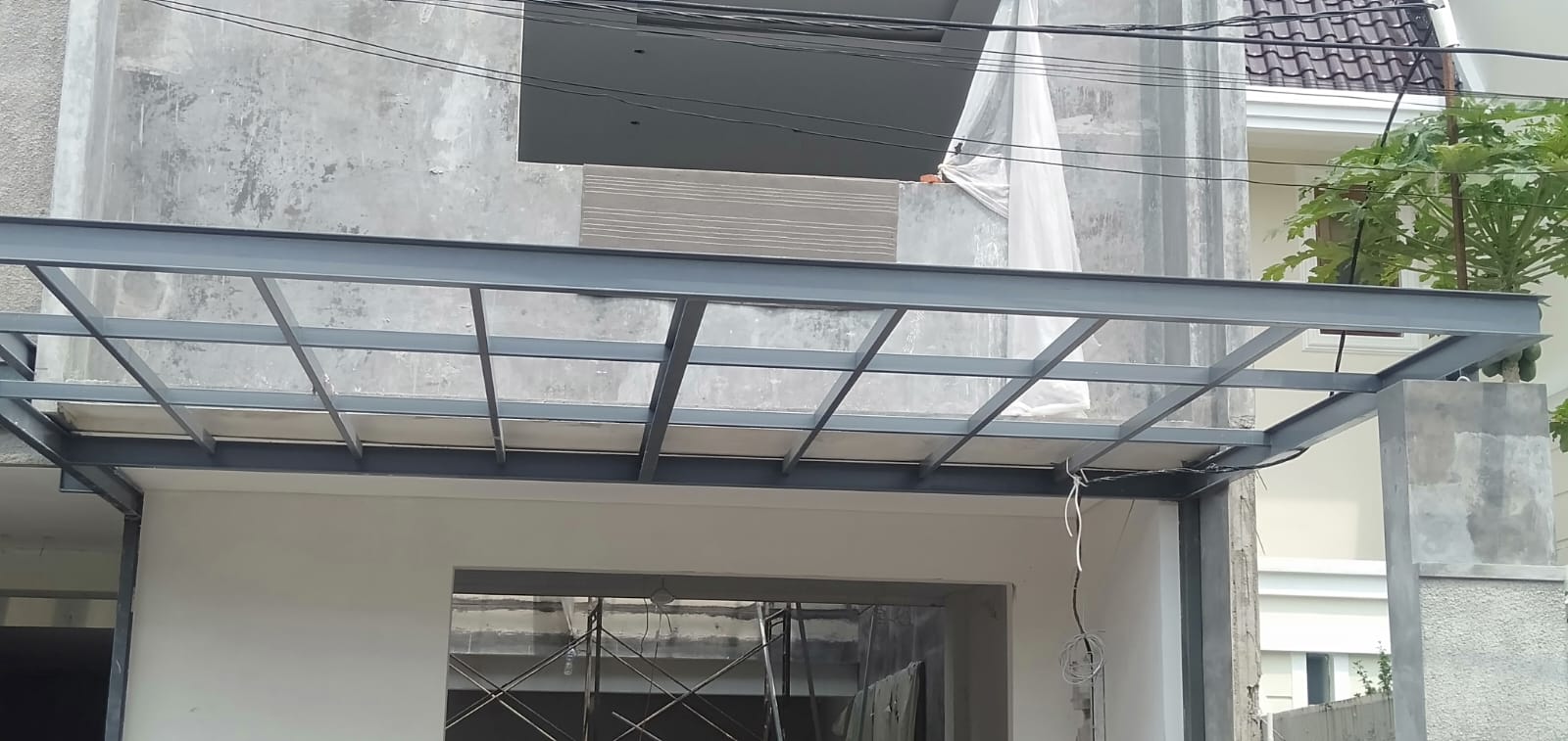 Kanopi Kaca Tempered & Laminated